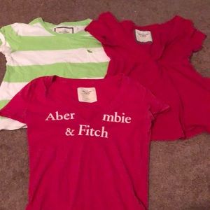 Abercrombie and Fitch tee bundle (all med)